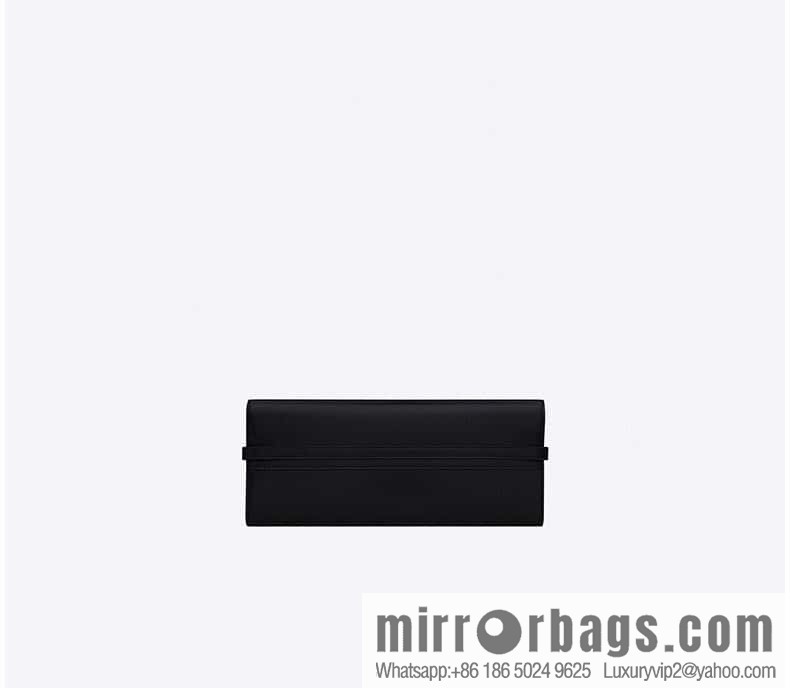 SAINT LAURENT YSL 𝗠𝗮𝗻𝗵𝗮𝘁𝘁𝗮𝗻 𝗖𝗹𝘂𝘁𝗰𝗵_ clutch bag 695949 black toothpick pattern