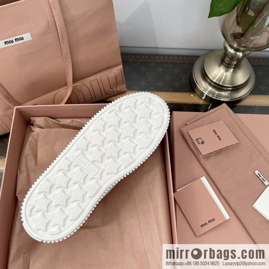 MIUMIU Miu Miu spring summer canvas platform sports cookie shoes