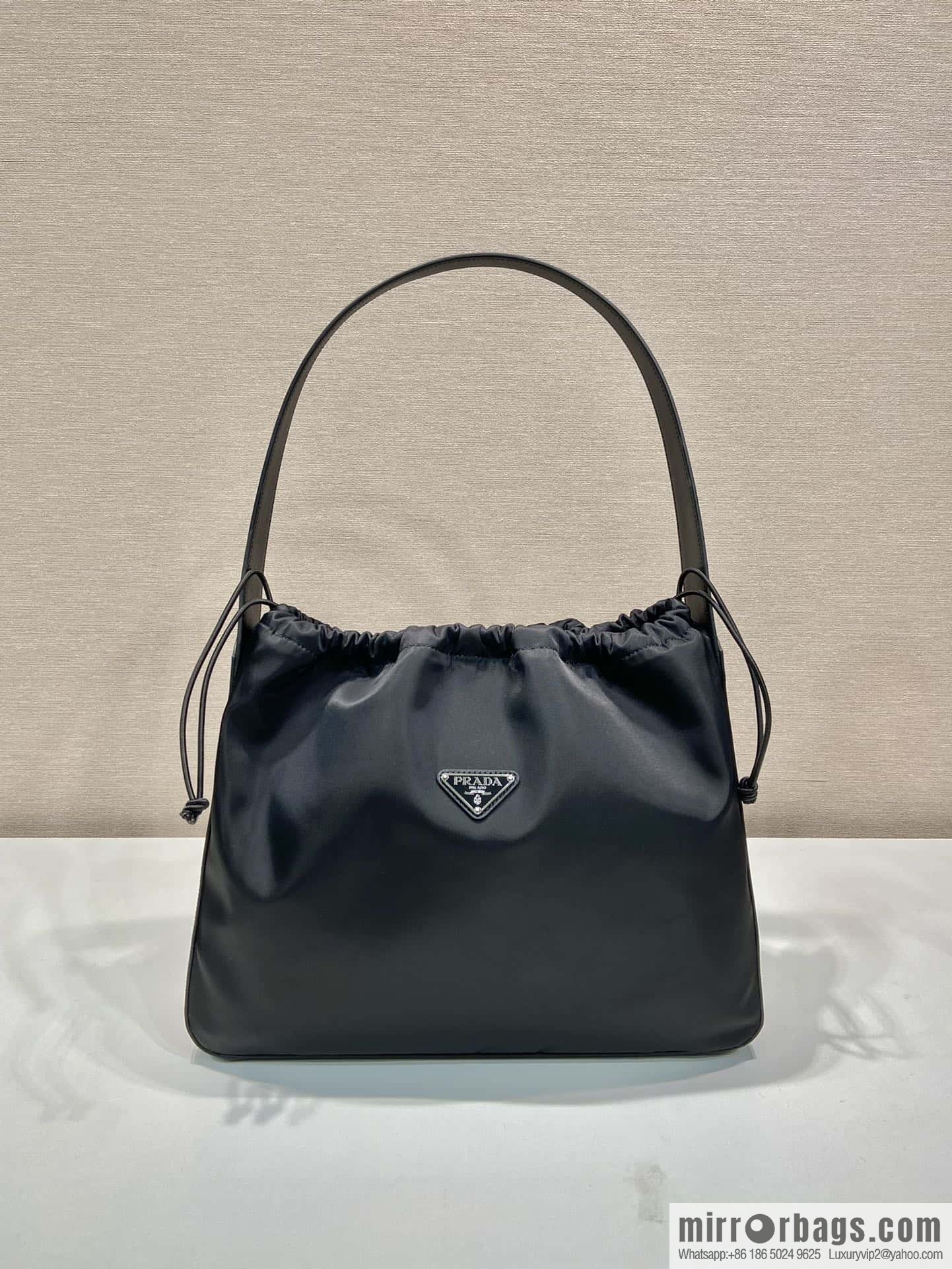 PRADA ๐ Drawstring Underarm Bag ๐ B6250 Large/Medieval Bag