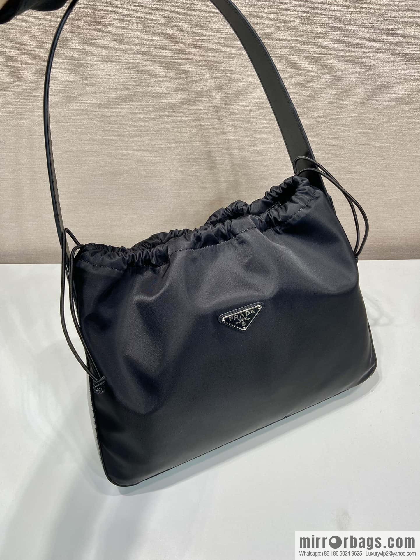 PRADA ๐ Drawstring Underarm Bag ๐ B6250 Large/Medieval Bag