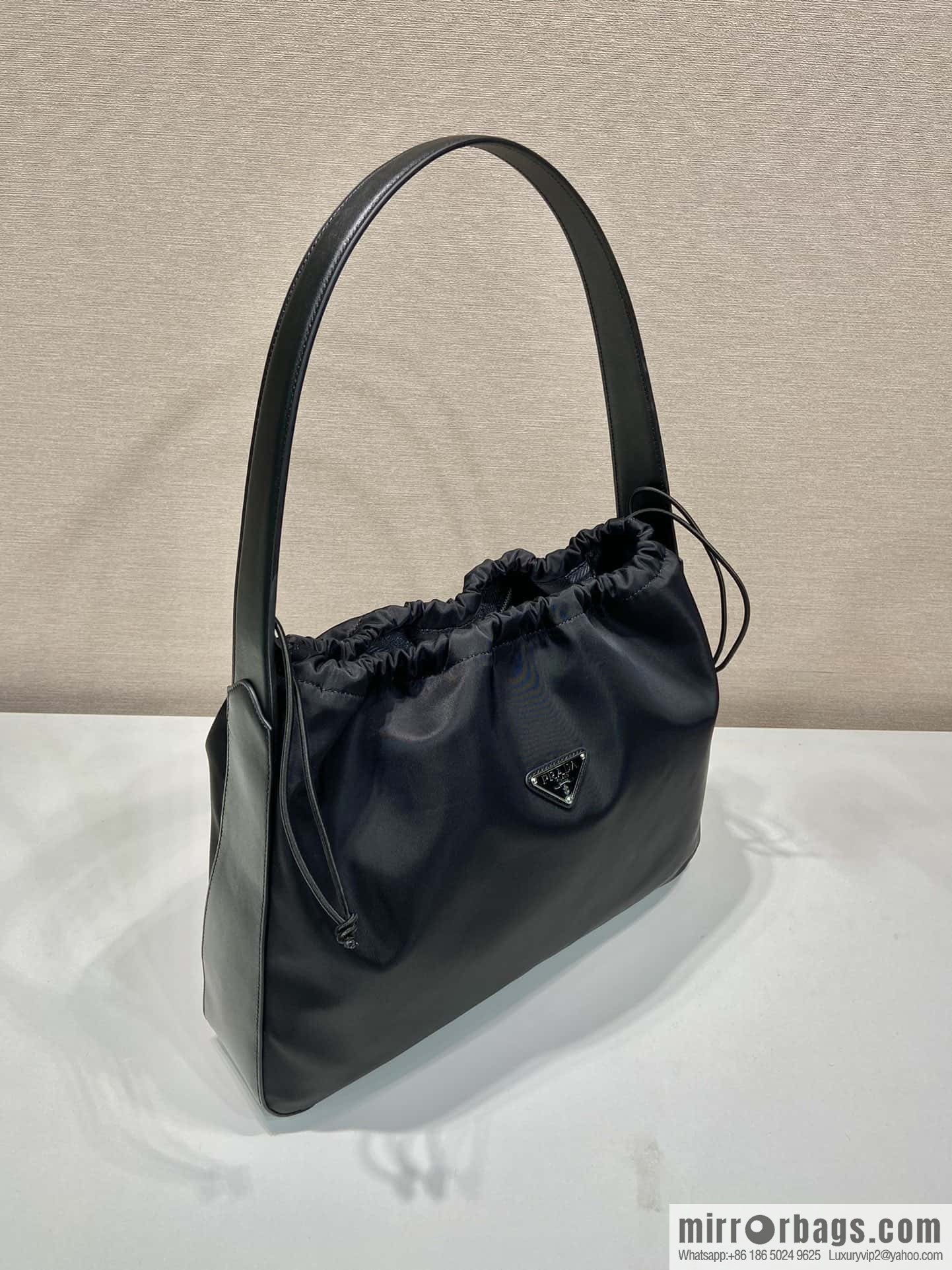 PRADA ๐ Drawstring Underarm Bag ๐ B6250 Large/Medieval Bag