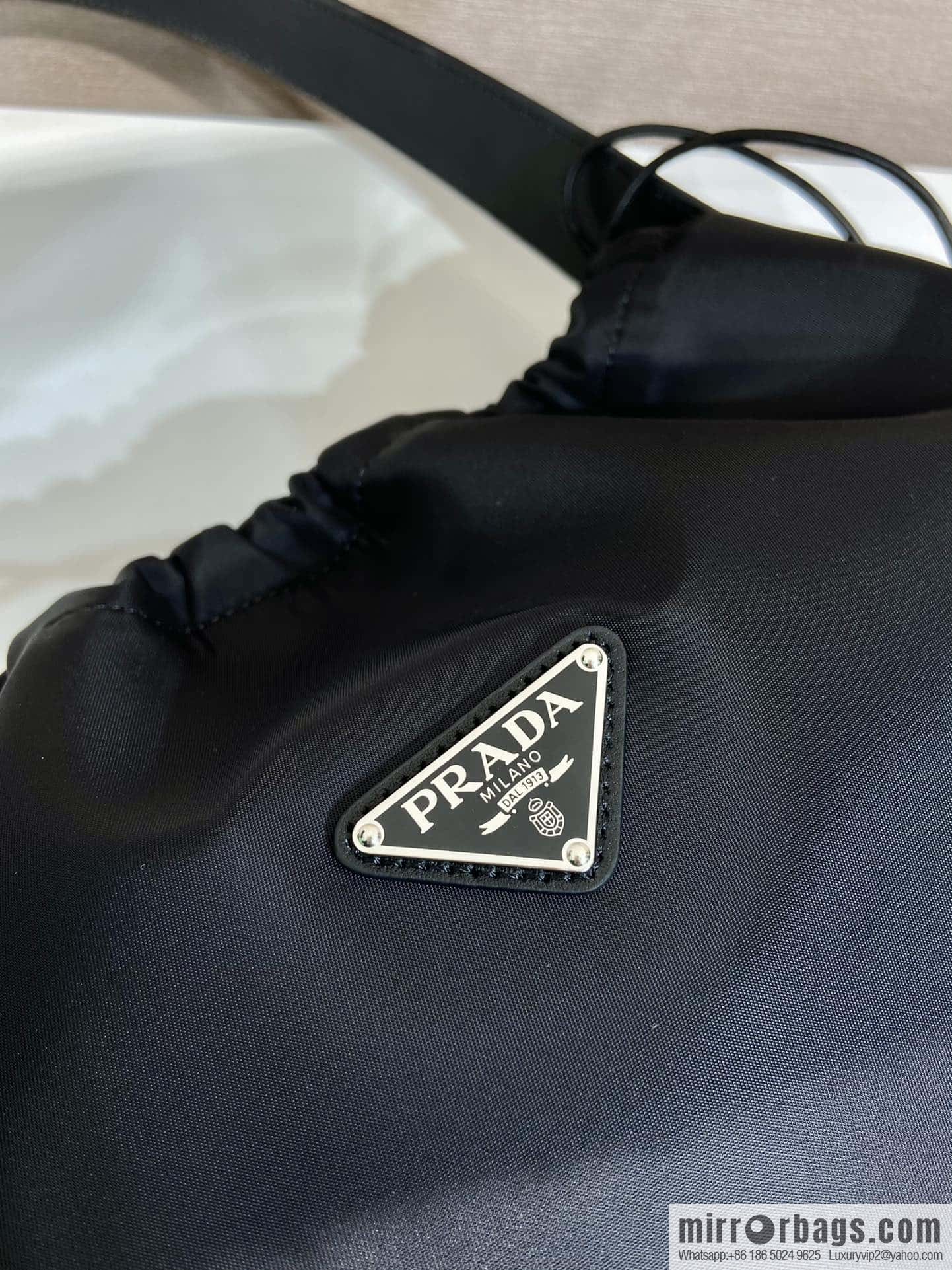 PRADA ๐ Drawstring Underarm Bag ๐ B6250 Large/Medieval Bag