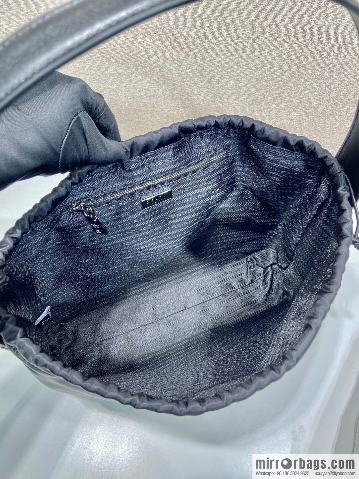 PRADA ๐ Drawstring Underarm Bag ๐ B6250 Large/Medieval Bag