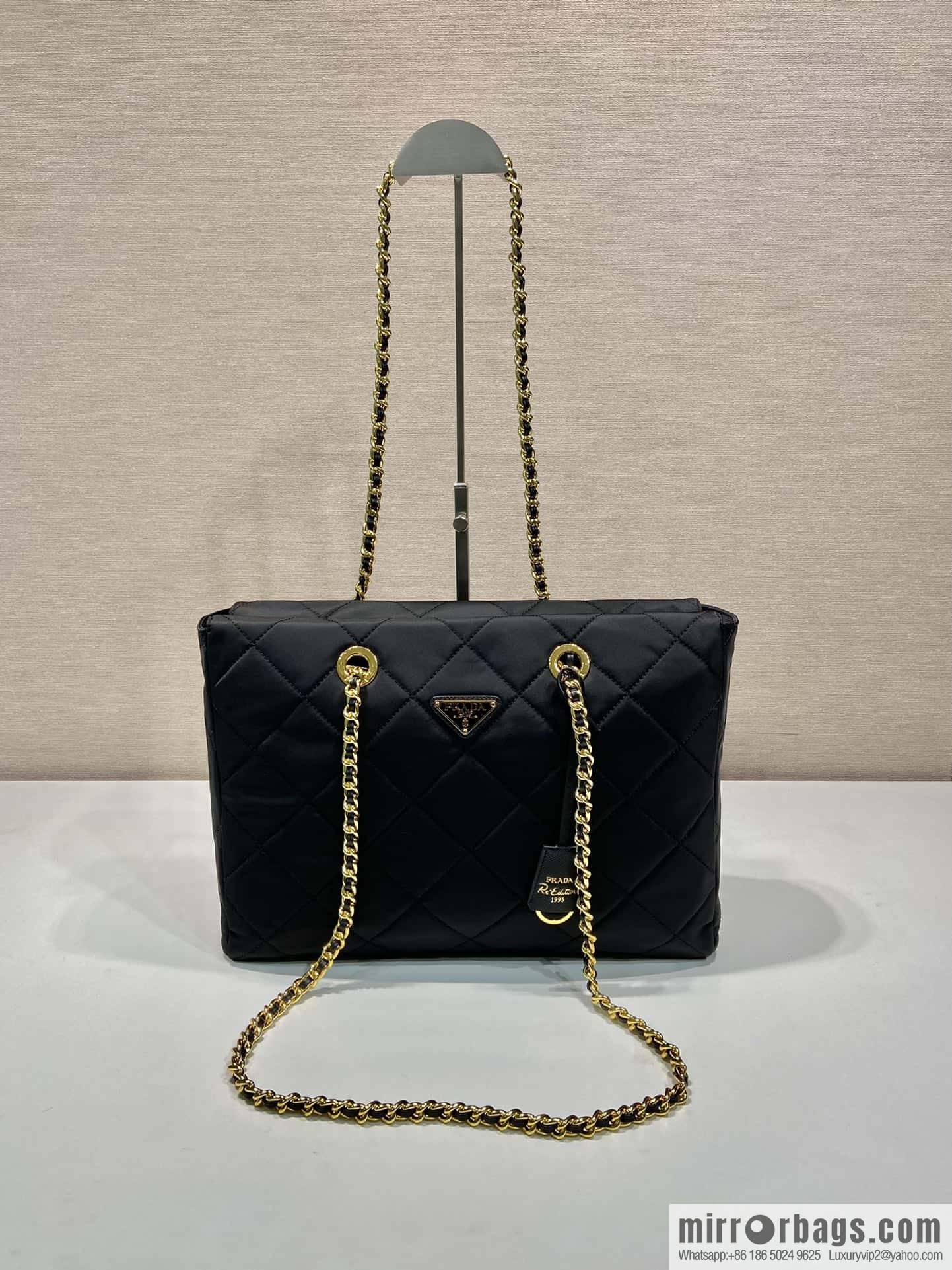 PRADA Vintage chain strap hobo bag large ๐ 1BG467