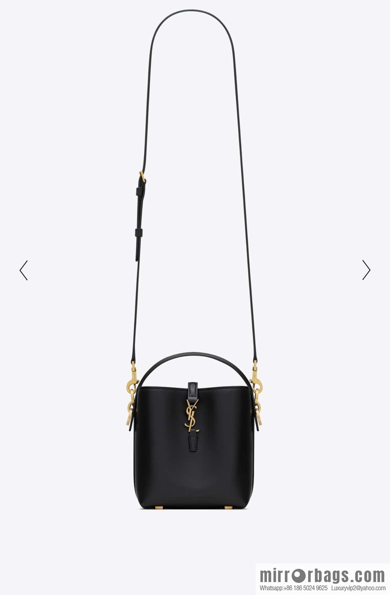 SAINT LAURENT YSL YSL summer new model YSL glossy leather (fabric) _ mini bucket bag 765870