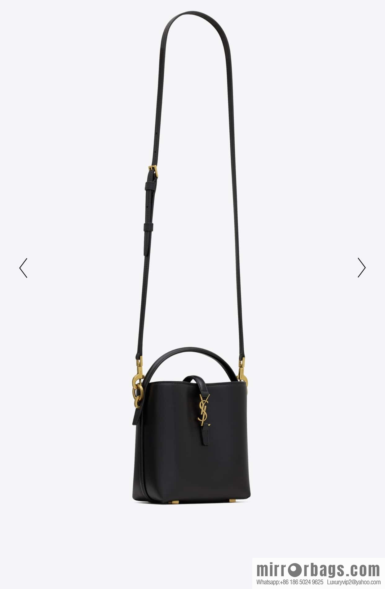 SAINT LAURENT YSL YSL summer new model YSL glossy leather (fabric) _ mini bucket bag 765870