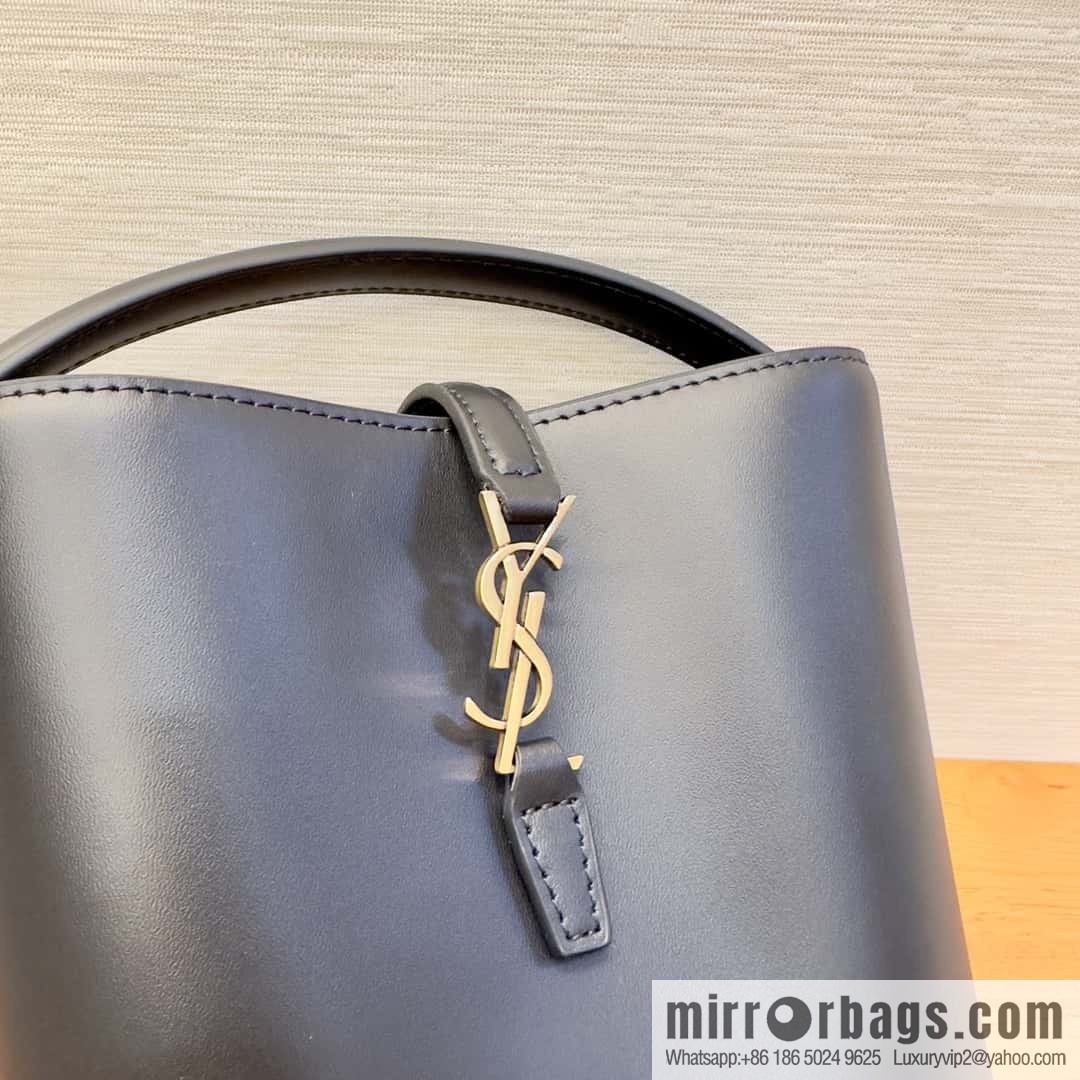 SAINT LAURENT YSL YSL summer new model YSL glossy leather (fabric) _ mini bucket bag 765870