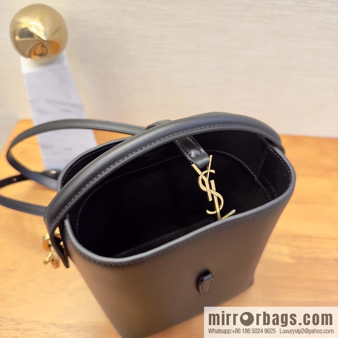 SAINT LAURENT YSL YSL summer new model YSL glossy leather (fabric) _ mini bucket bag 765870