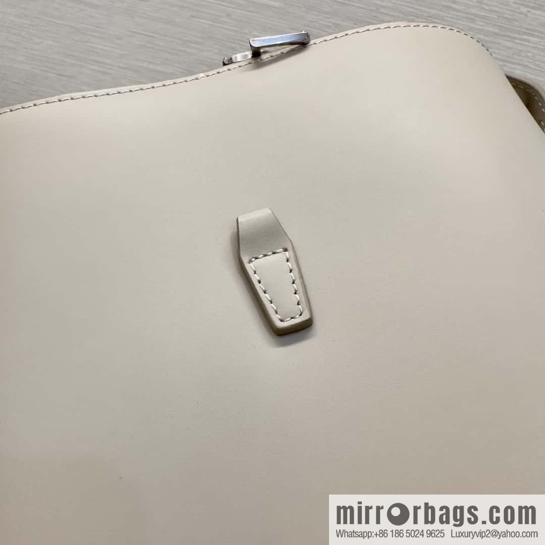 SAINT LAURENT Saint Laurent YSL summer new model _ small bucket bag 749036 milk tea silver