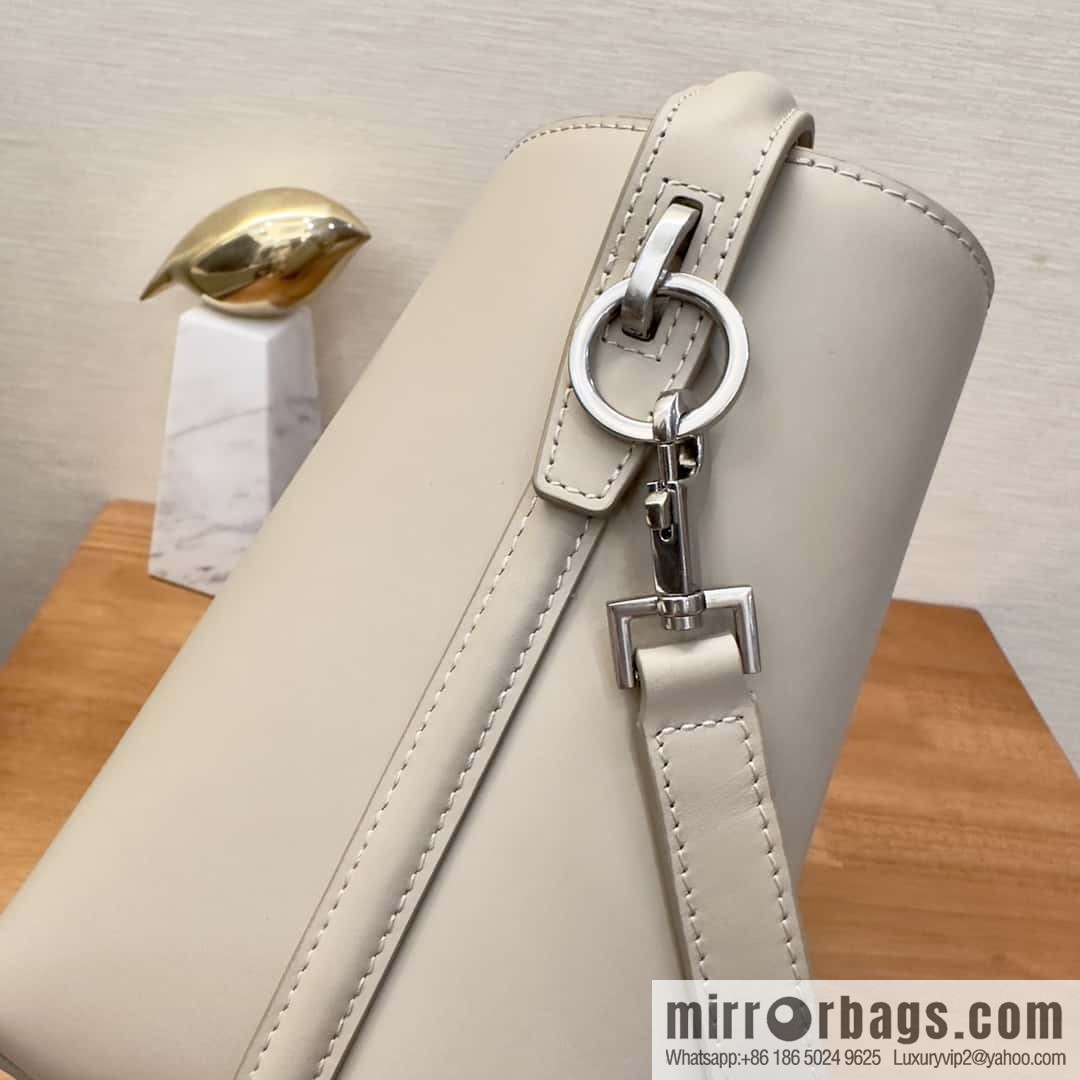 SAINT LAURENT Saint Laurent YSL summer new model _ small bucket bag 749036 milk tea silver