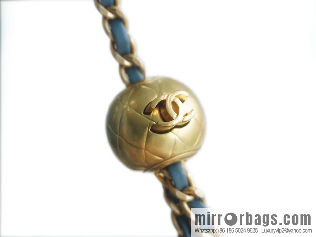 CHANEL Metal Ball Square Fatty AS1786 Haze Blue