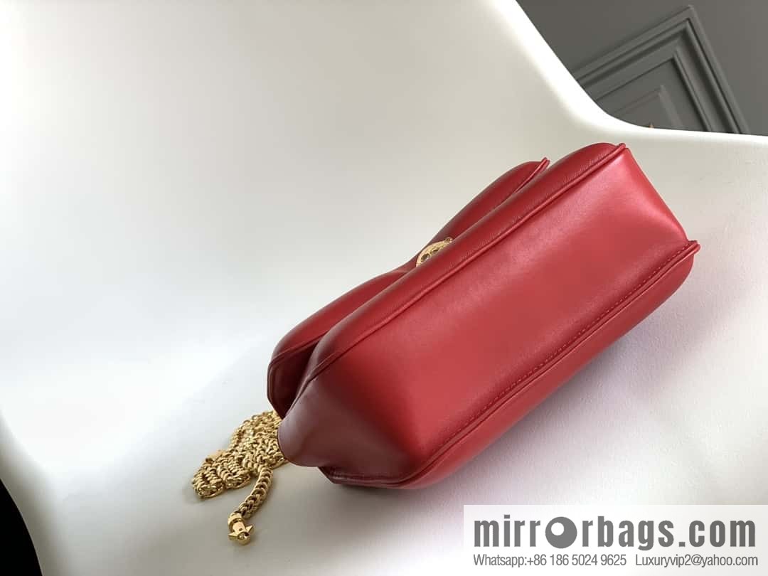 BVLGARI Bulgari joint design limited edition Mary Katrantzou snakehead bag 291071 red 19CM