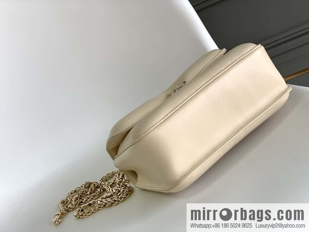 BVLGARI Bulgari joint design limited edition Mary Katrantzou snakehead bag 291071 milkshake white 19CM