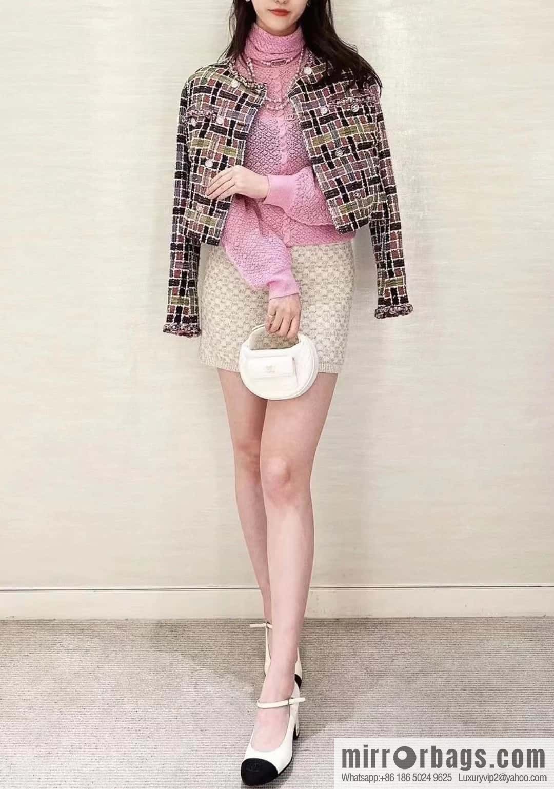 CHANEL Xiaoxiang thick heel Mary Jane high heels