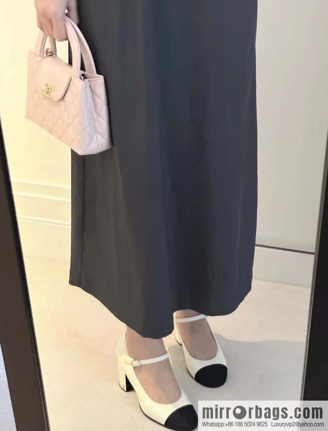CHANEL Xiaoxiang thick heel Mary Jane high heels
