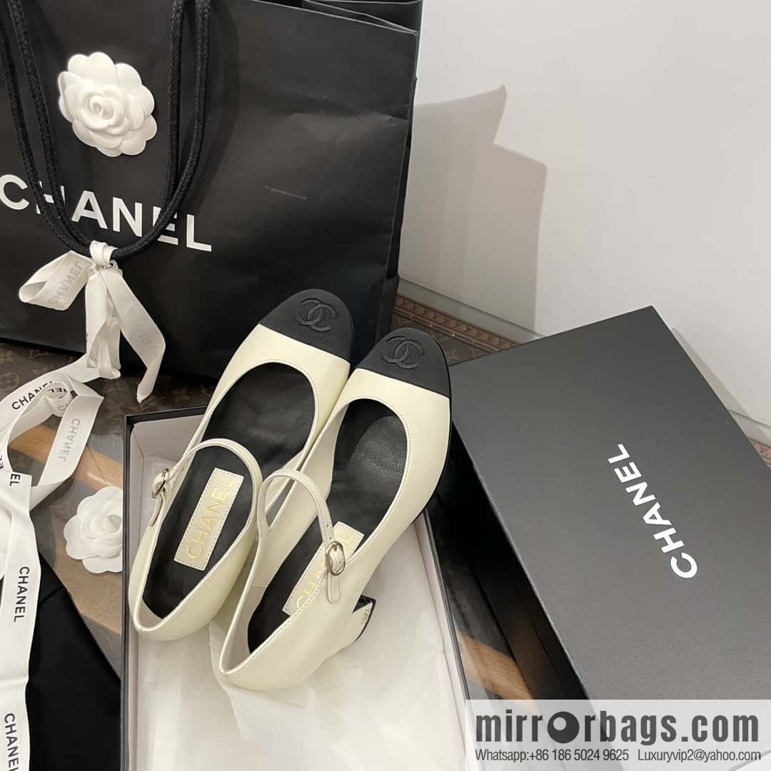 CHANEL Xiaoxiang thick heel Mary Jane high heels