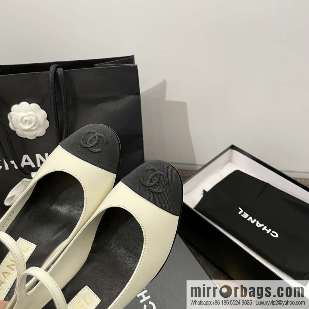 CHANEL Xiaoxiang thick heel Mary Jane high heels