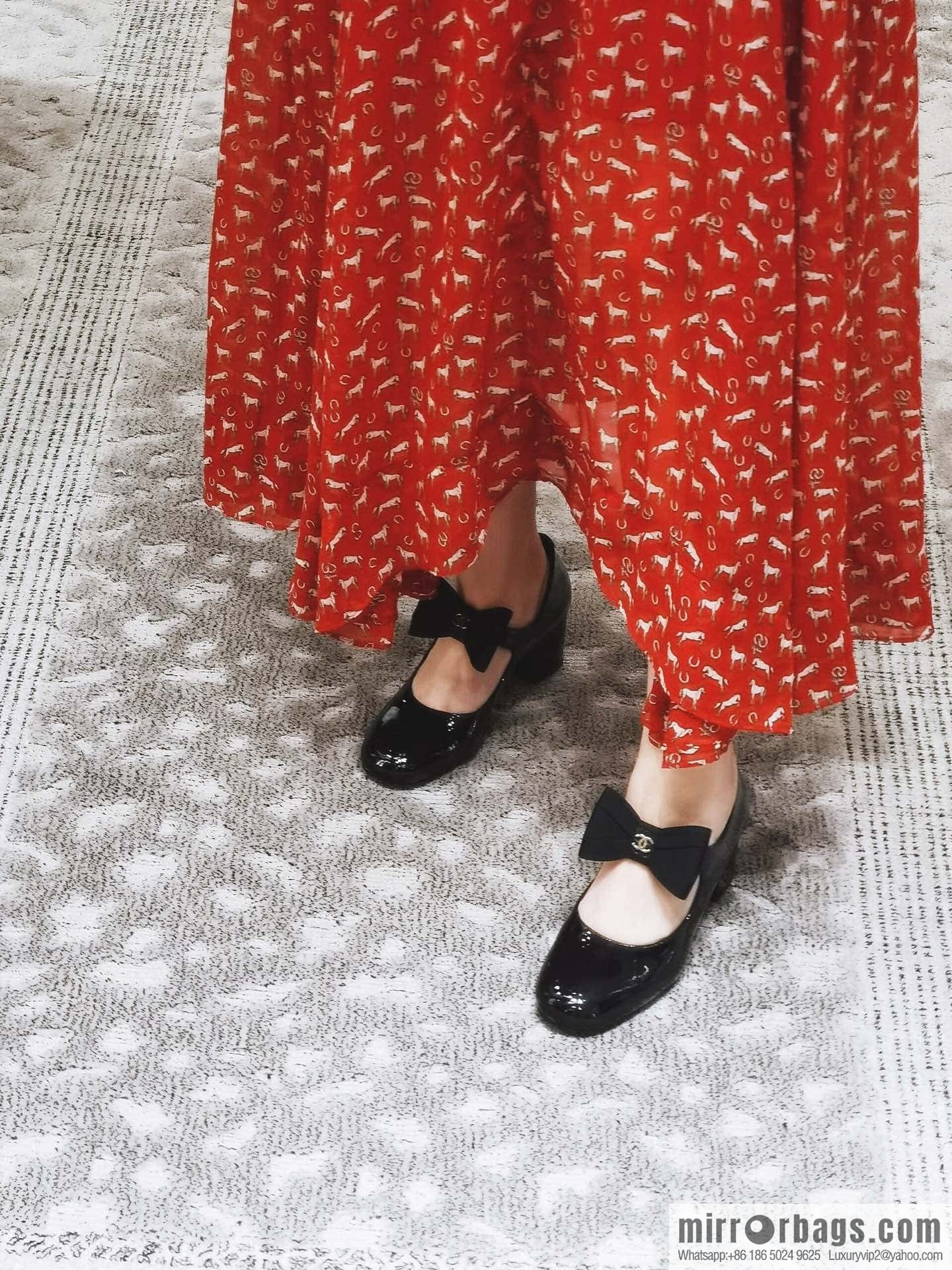 CHANEL Xiaoxiang Bow 🎀 Mary Jane high heels