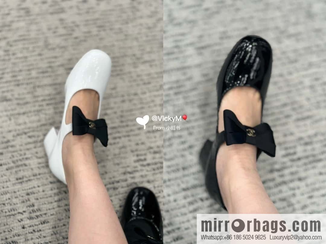 CHANEL Xiaoxiang Bow 🎀 Mary Jane high heels