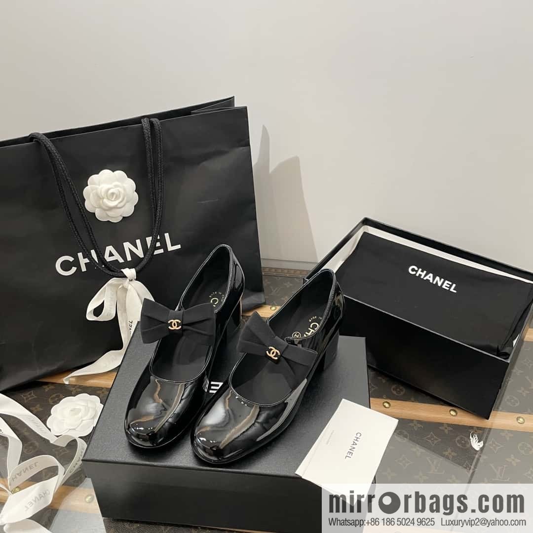 CHANEL Xiaoxiang Bow 🎀 Mary Jane high heels