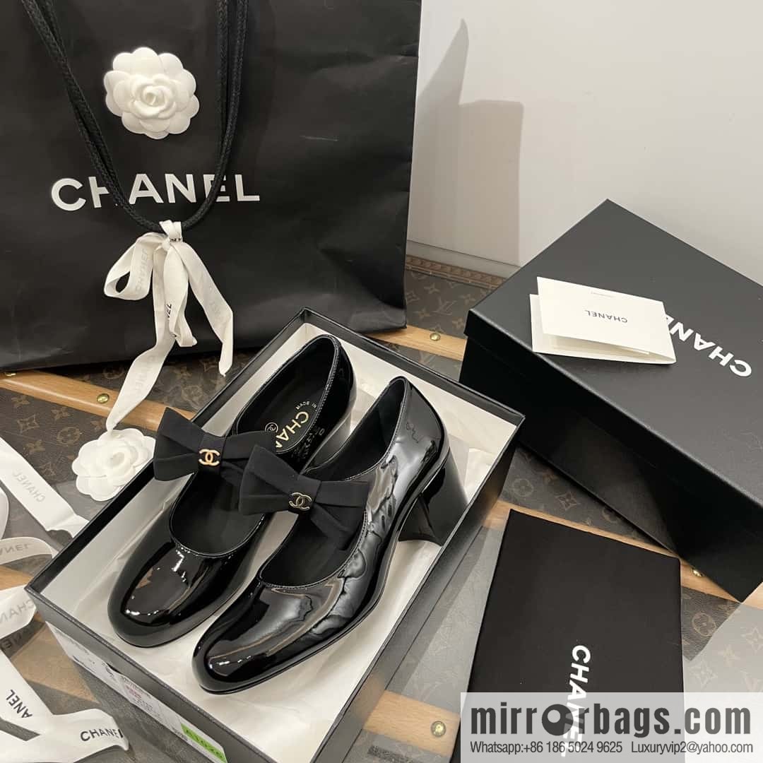 CHANEL Xiaoxiang Bow 🎀 Mary Jane high heels