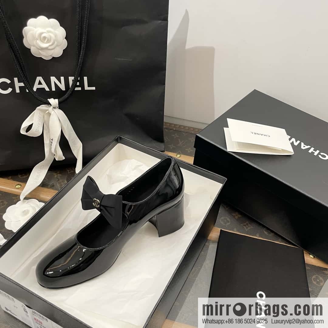 CHANEL Xiaoxiang Bow 🎀 Mary Jane high heels