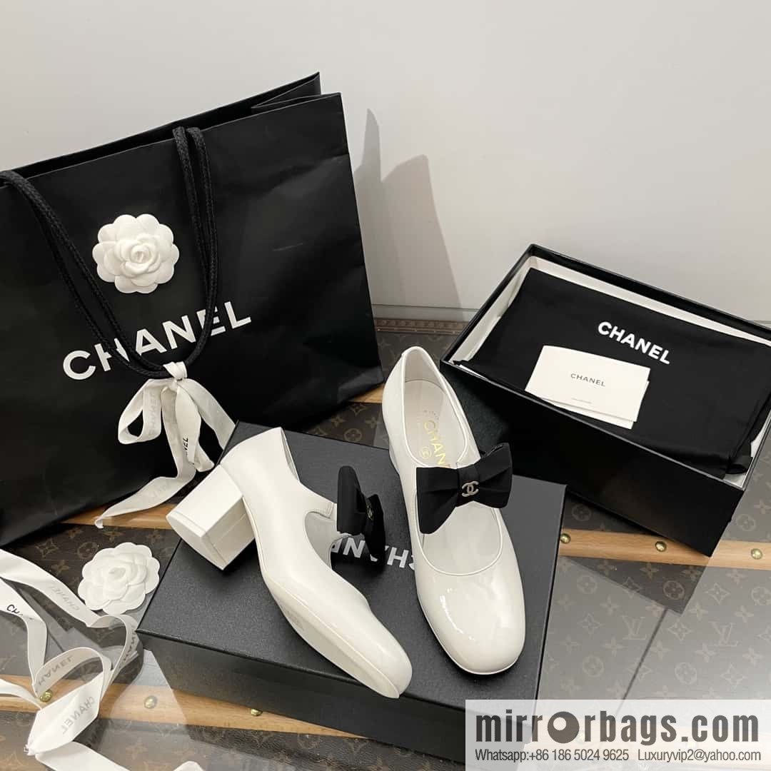 CHANEL Xiaoxiang Bow 🎀 Mary Jane high heels