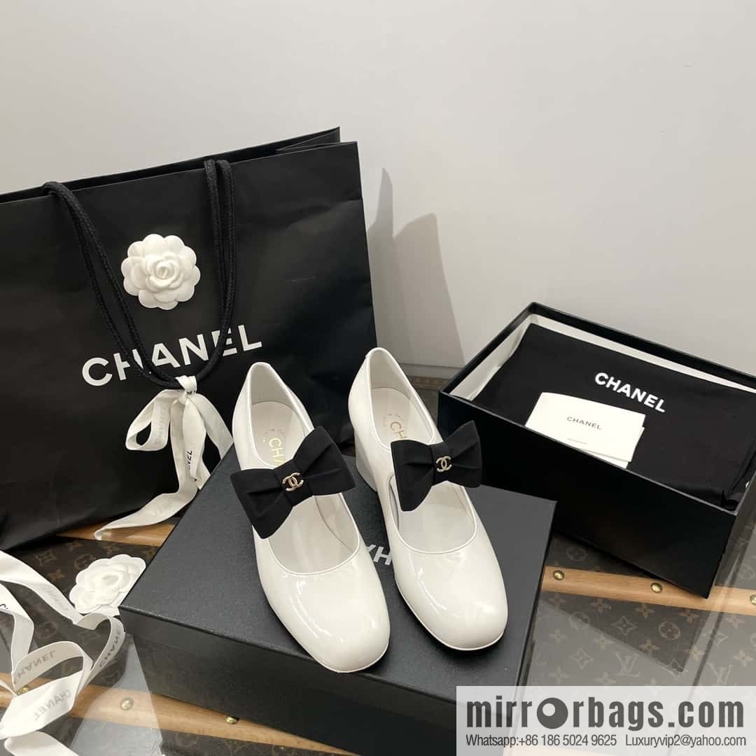 CHANEL Xiaoxiang Bow 🎀 Mary Jane high heels