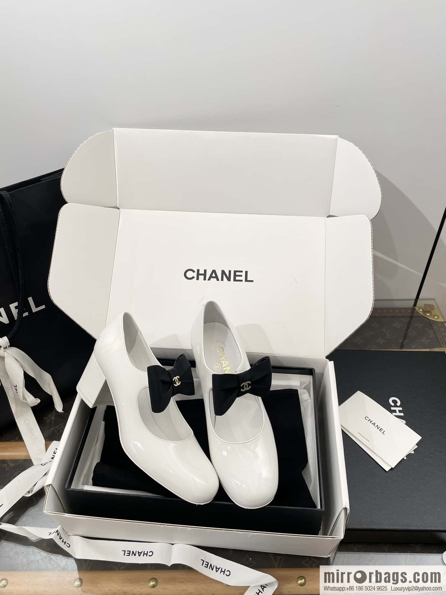 CHANEL Xiaoxiang Bow 🎀 Mary Jane high heels