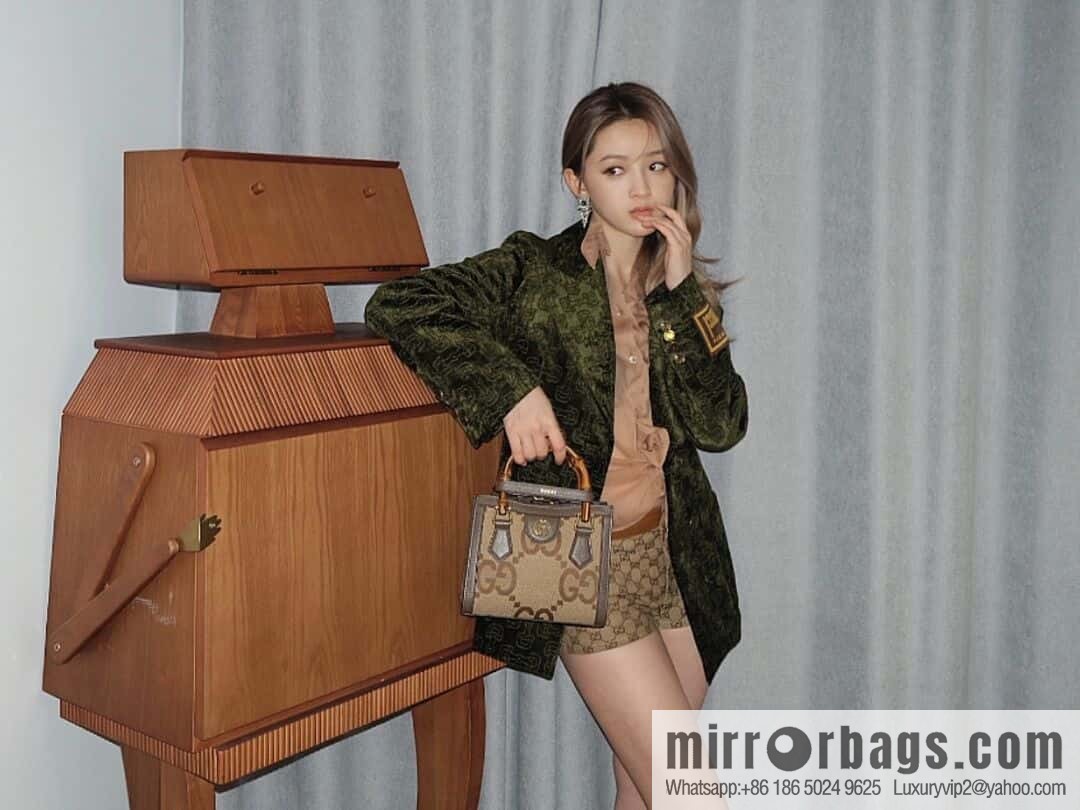 GUCCI Diana canvas tote bag 655661