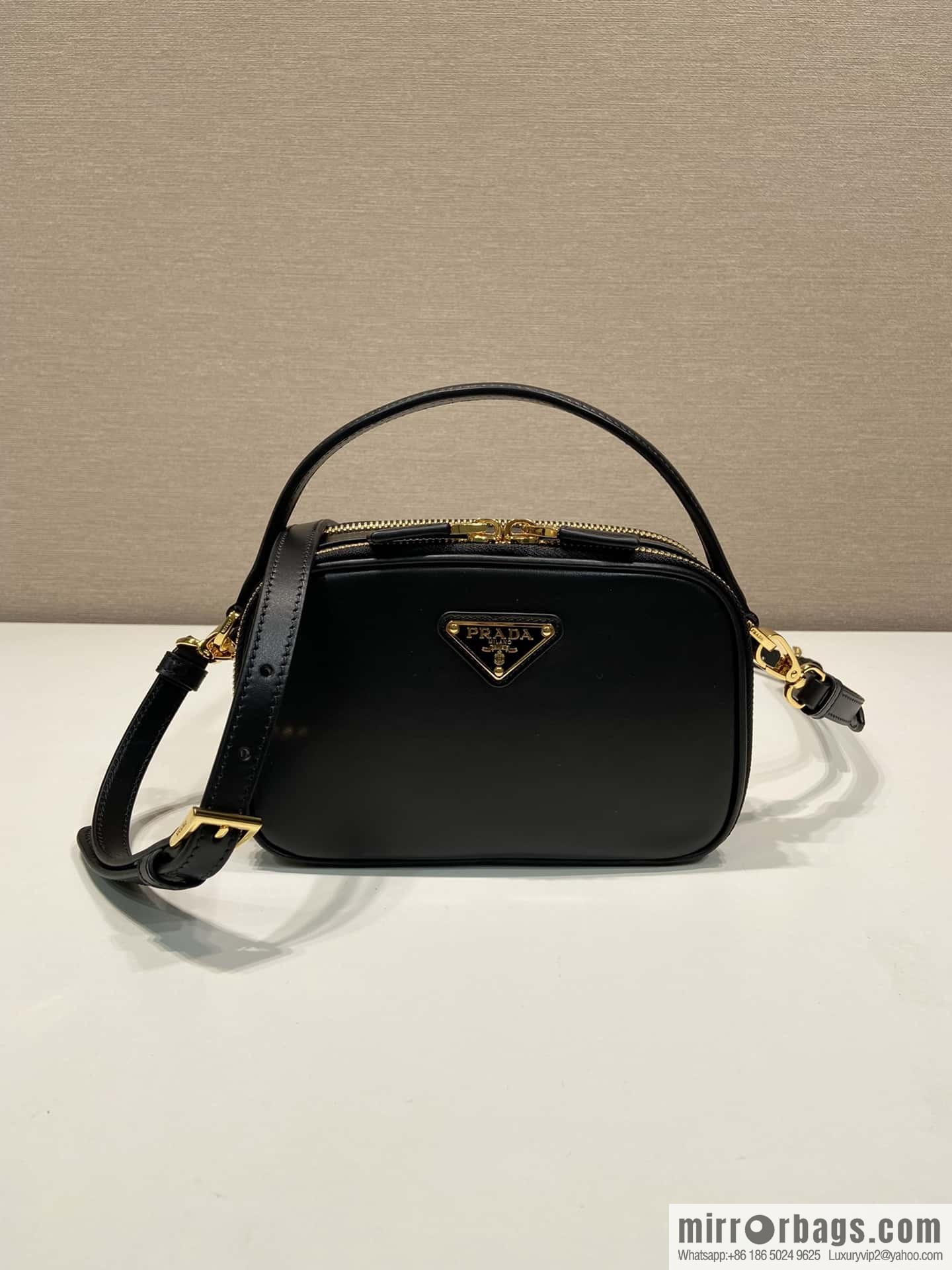 PRADA new mini handbag 1BH203 black