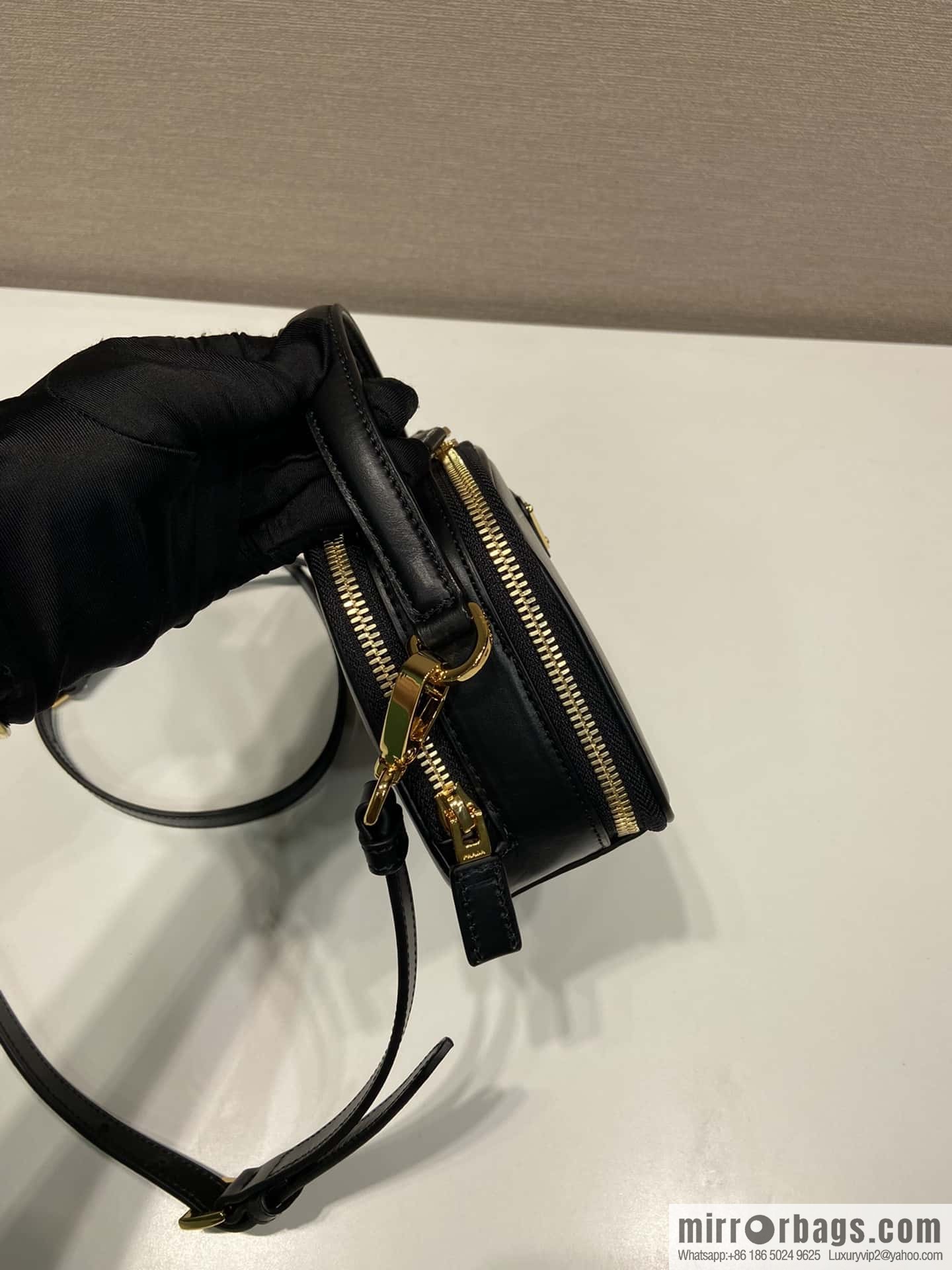 PRADA new mini handbag 1BH203 black