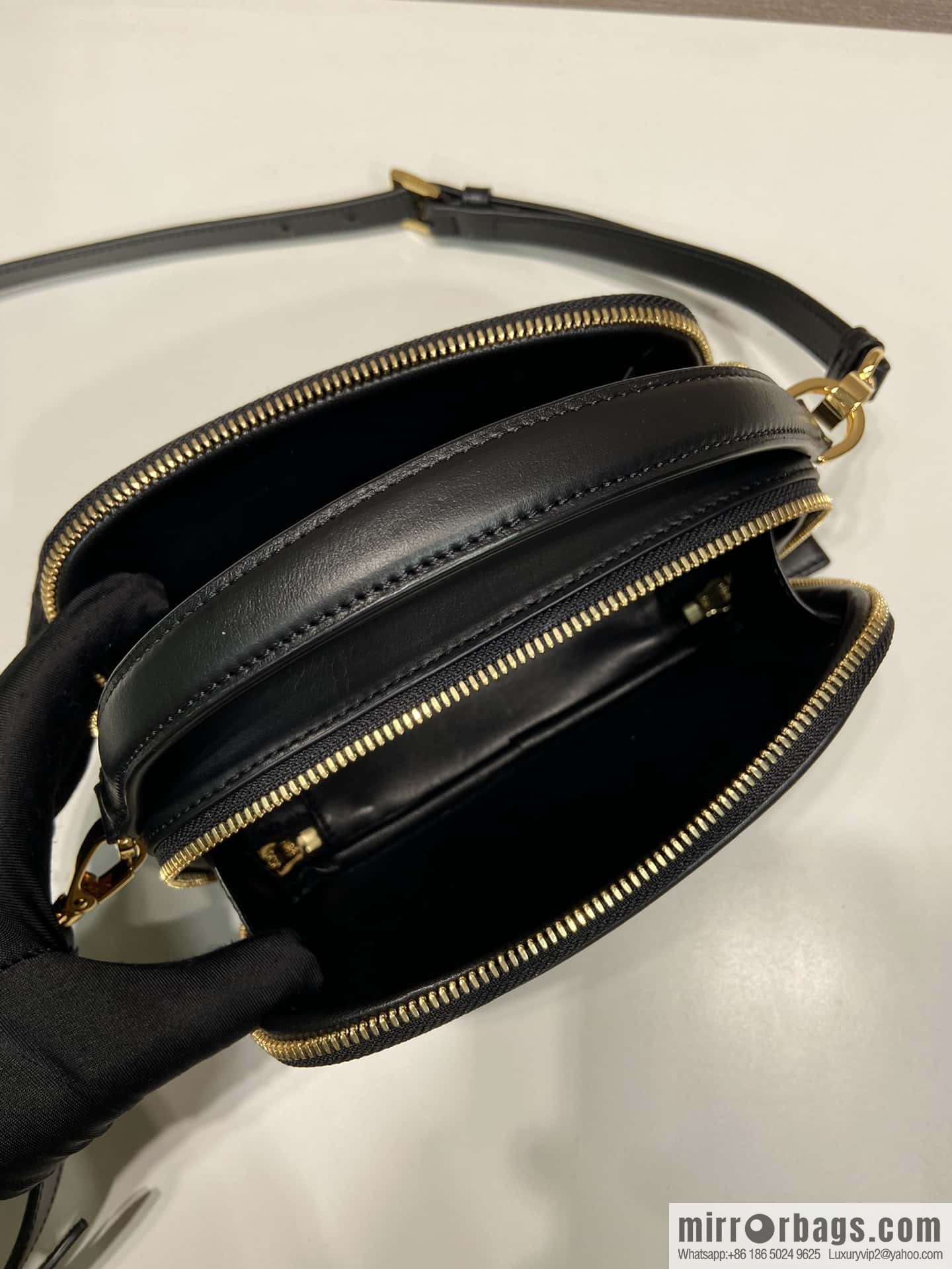 PRADA new mini handbag 1BH203 black