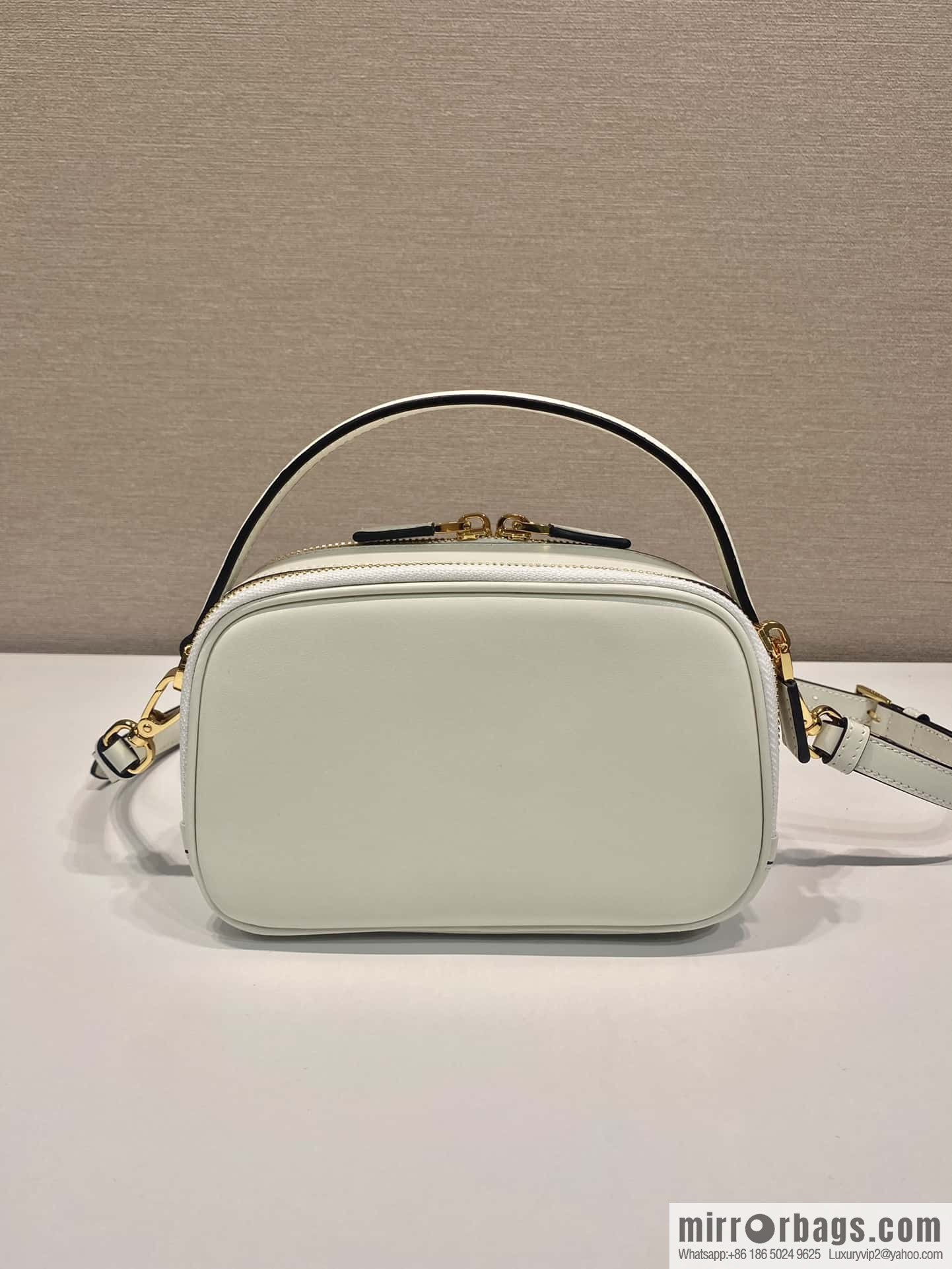 PRADA new mini handbag 1BH203 white