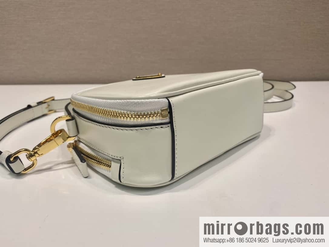 PRADA new mini handbag 1BH203 white