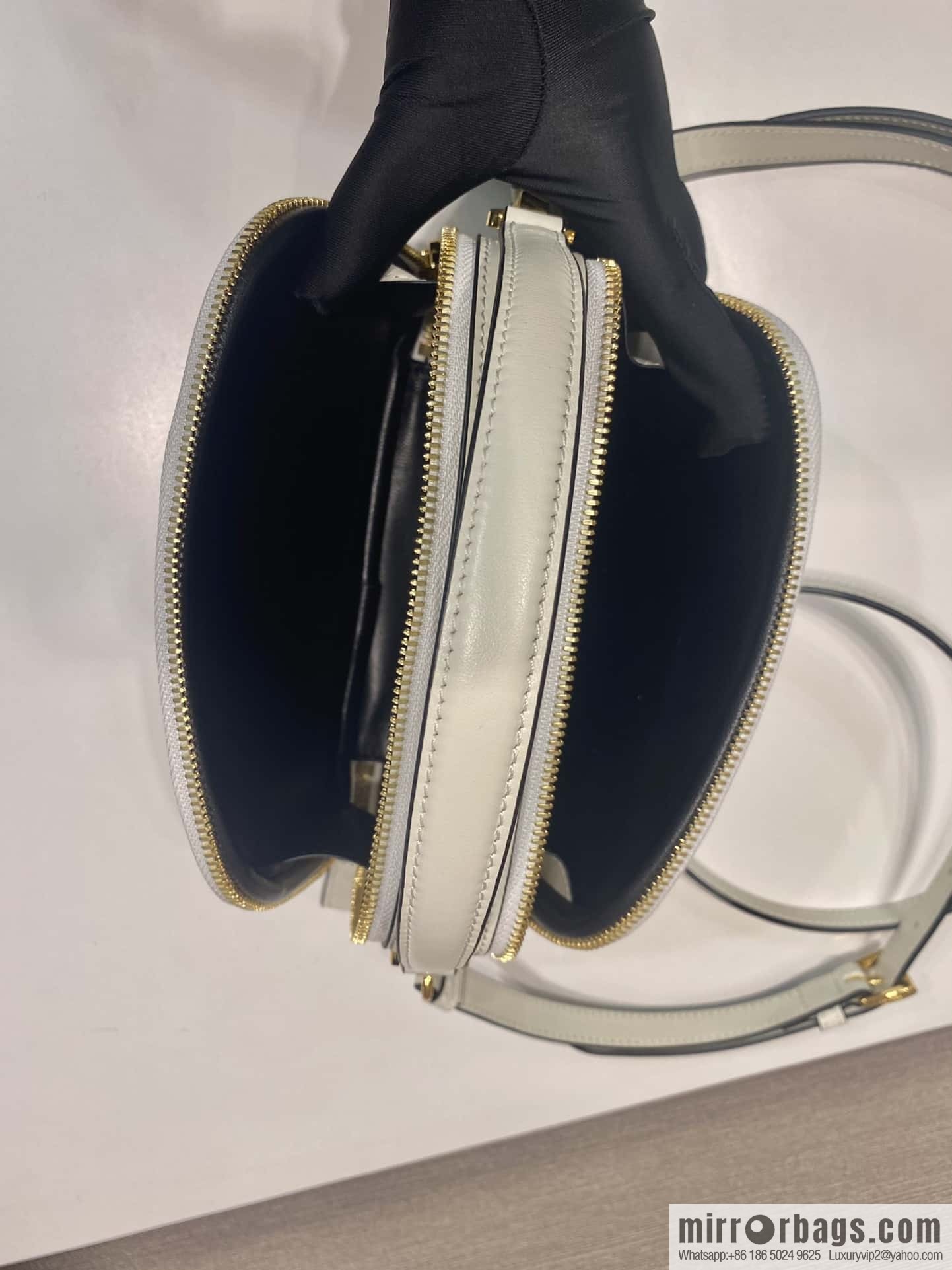 PRADA new mini handbag 1BH203 white