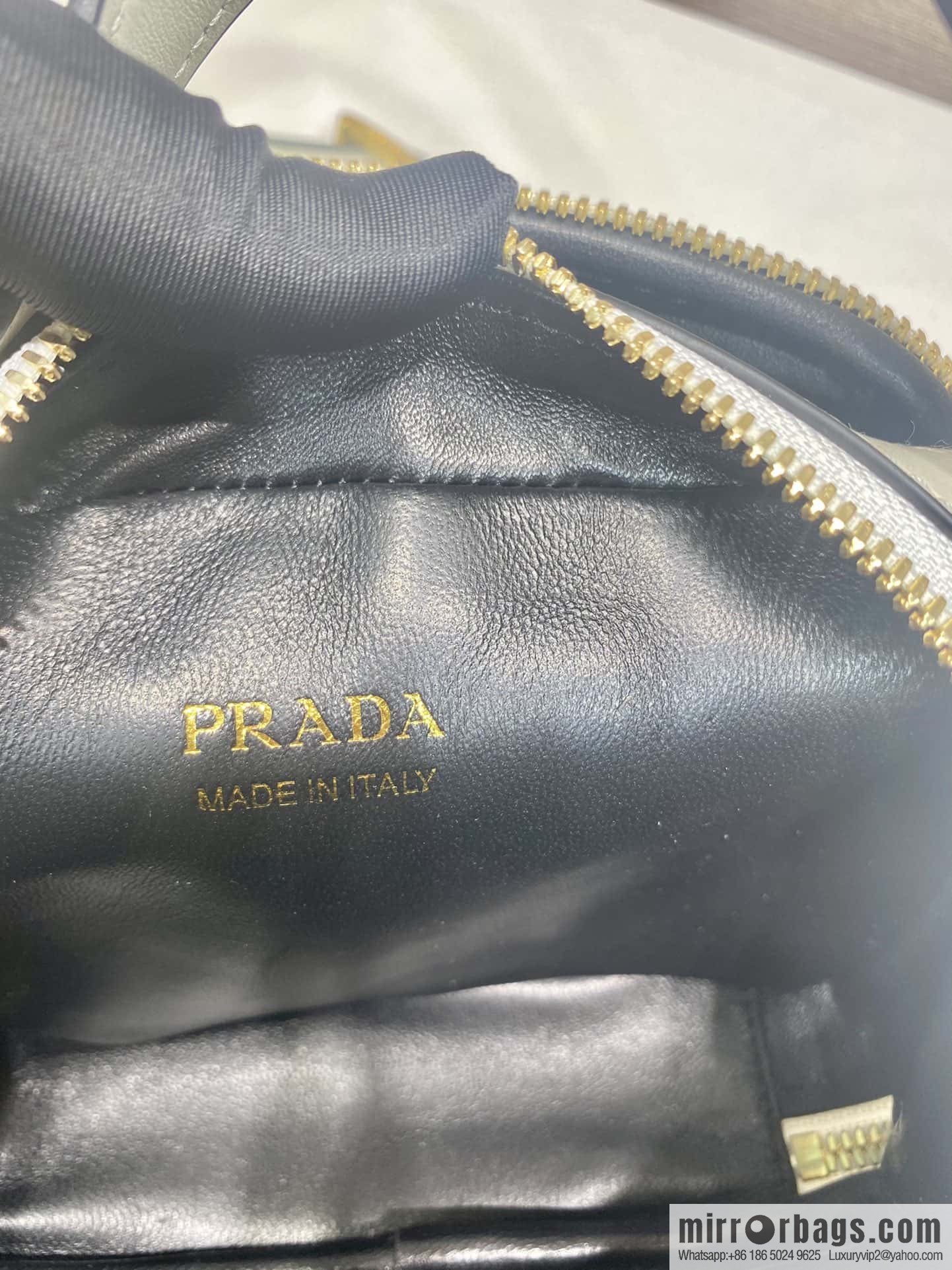 PRADA new mini handbag 1BH203 white