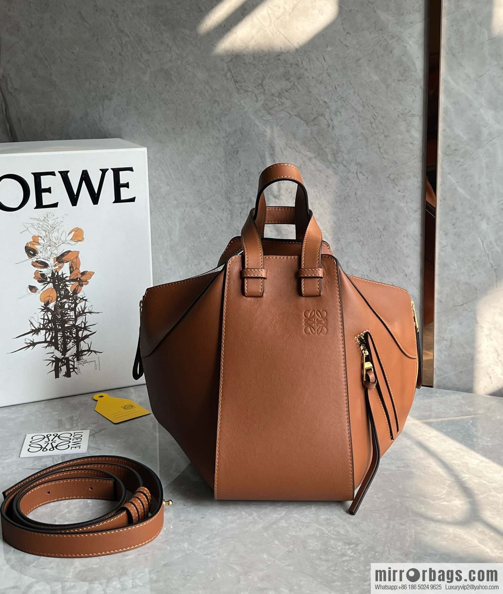 LOEWE Hammock bag 0216 small caramel color