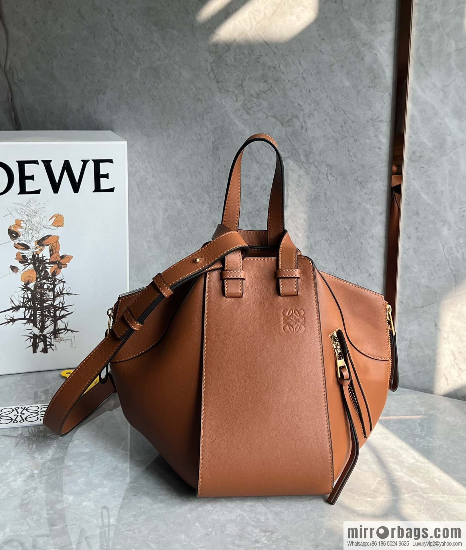 LOEWE Hammock bag 0216 small caramel color