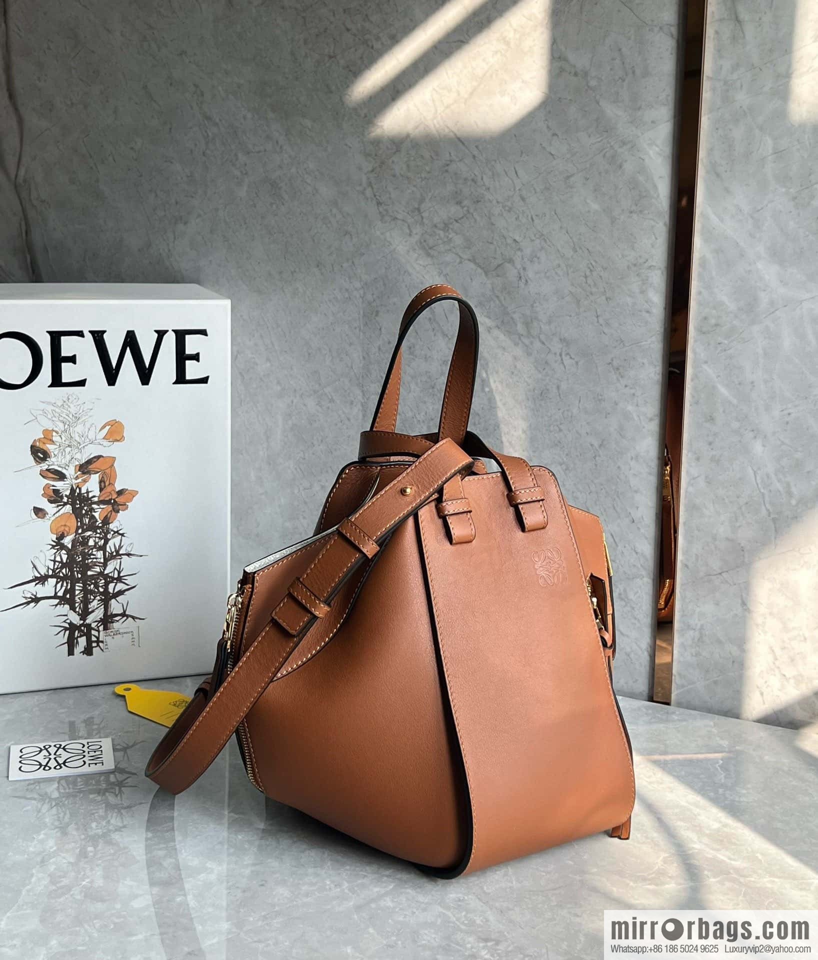 LOEWE Hammock bag 0216 small caramel color