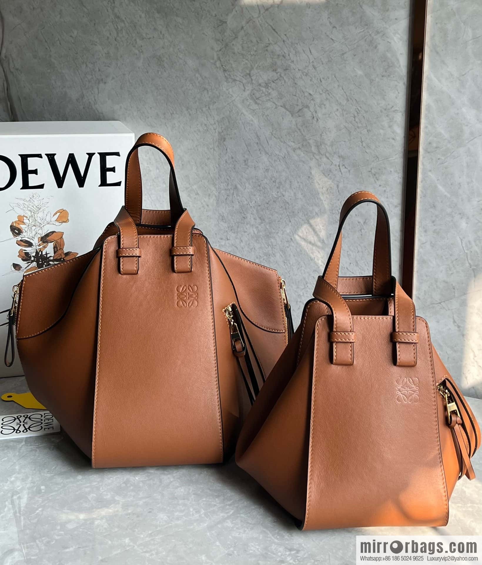 LOEWE Hammock bag 0216 small caramel color