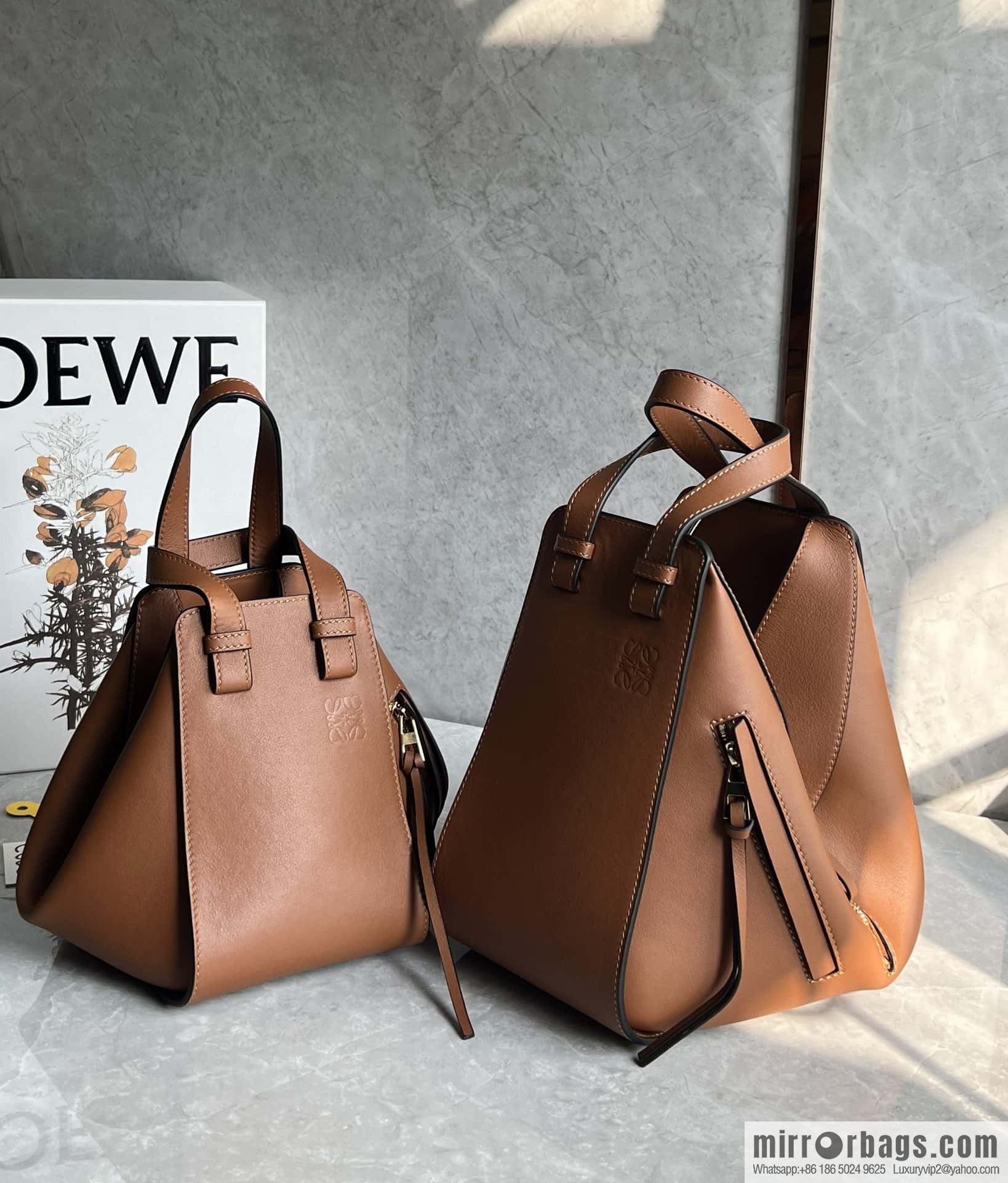 LOEWE Hammock bag 0216 small caramel color