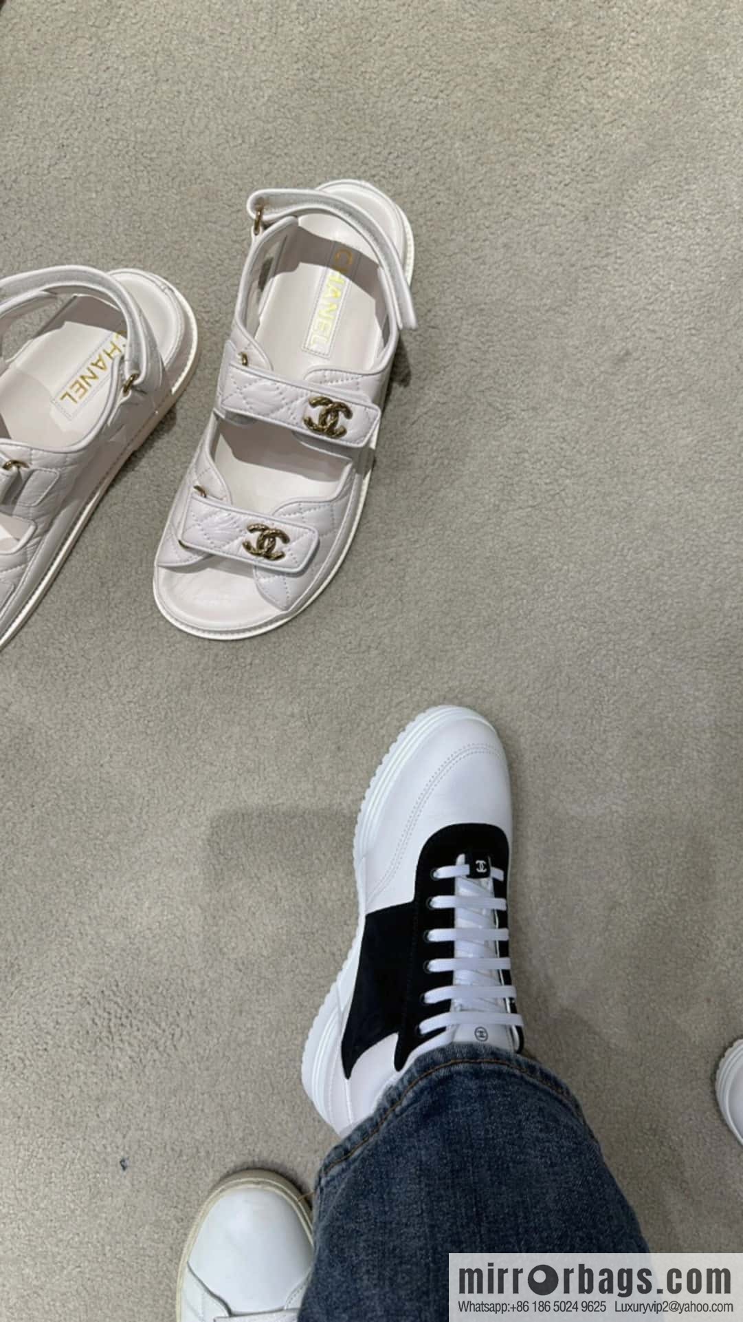 CHANEL Xiaoxiang Spring and summer color matching casual sports shoes