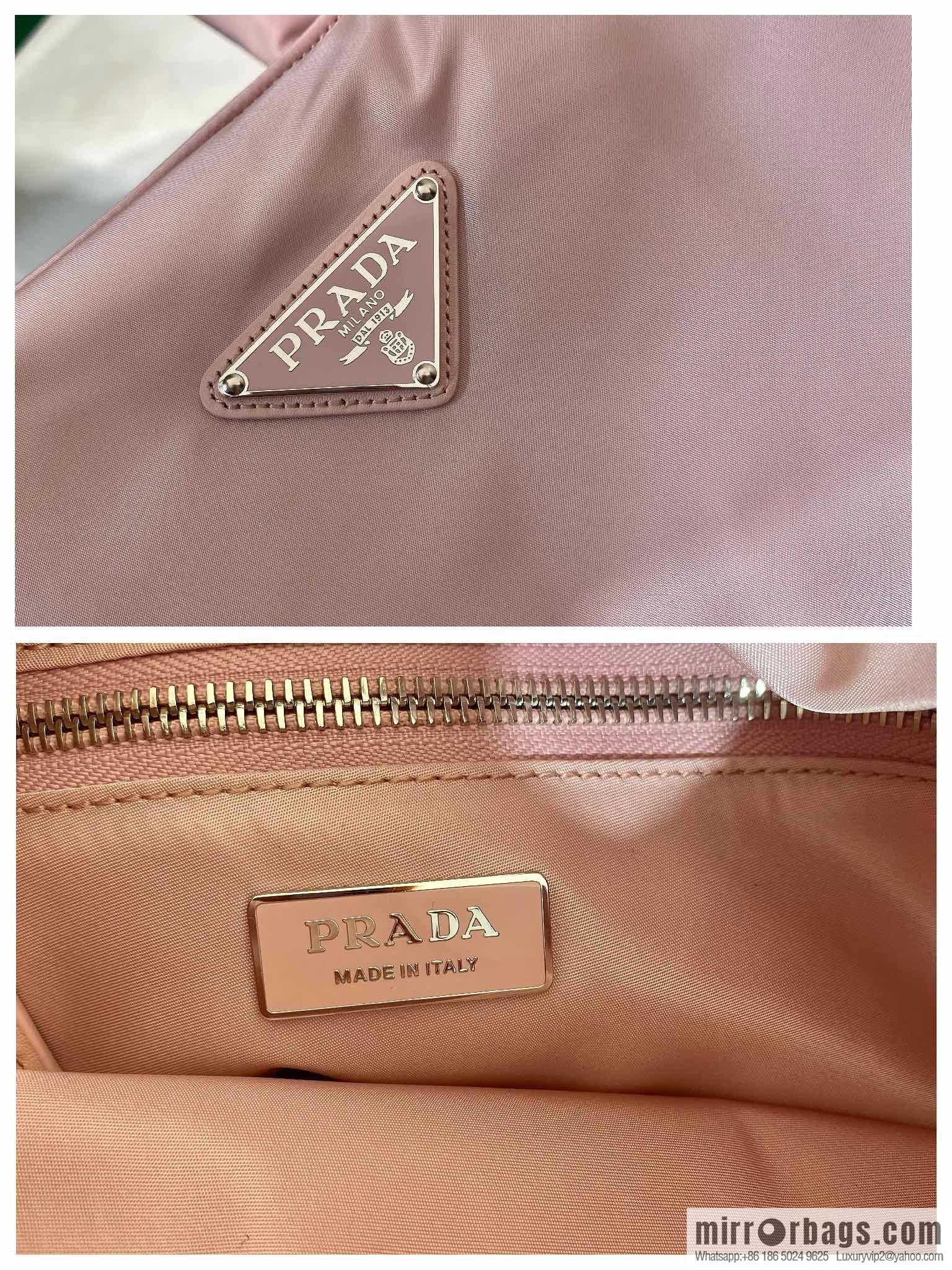 PRADA Prada nylon fabric extra large tote bag 1BG449 pink