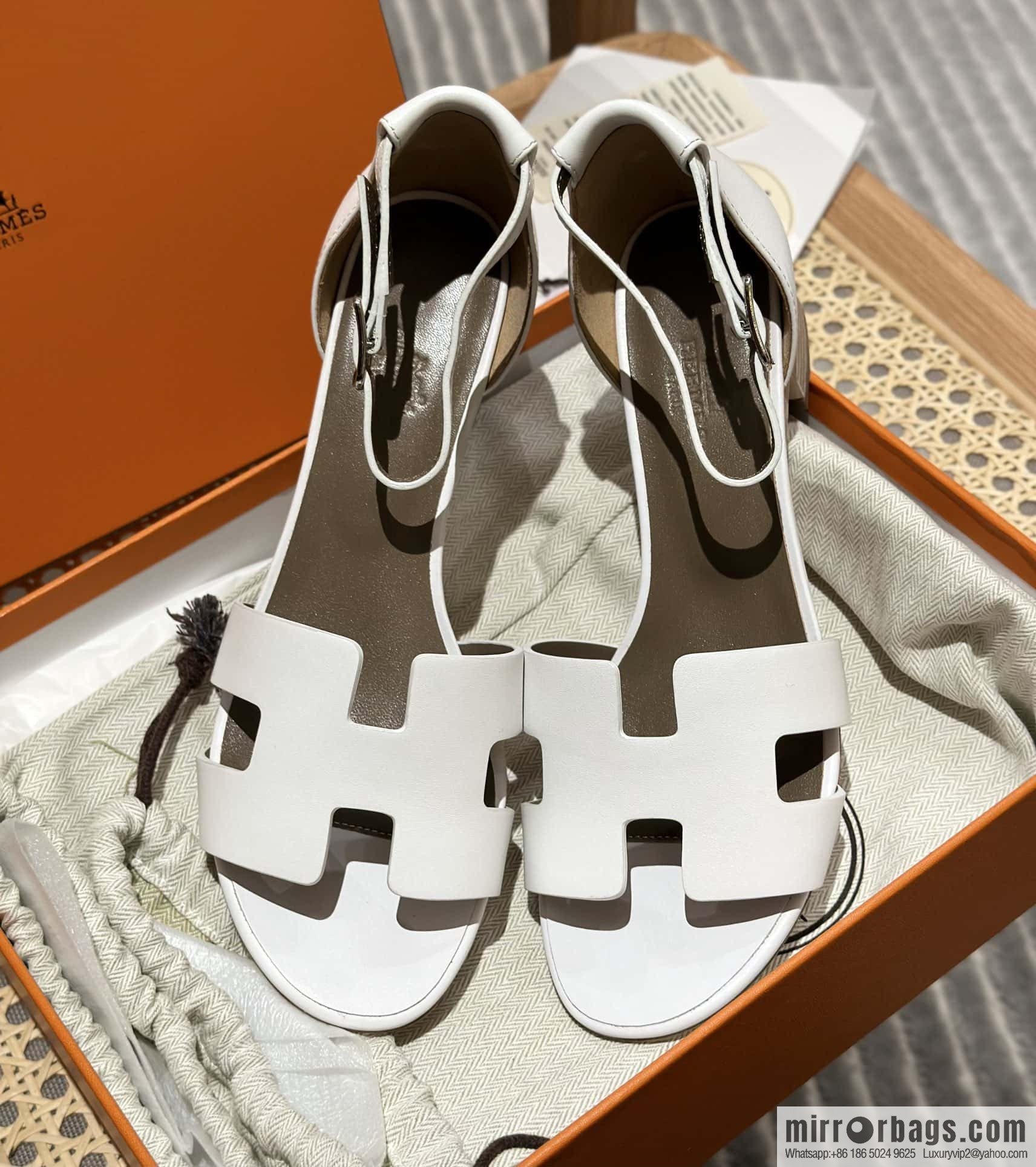 Hermès H high-heeled sandals