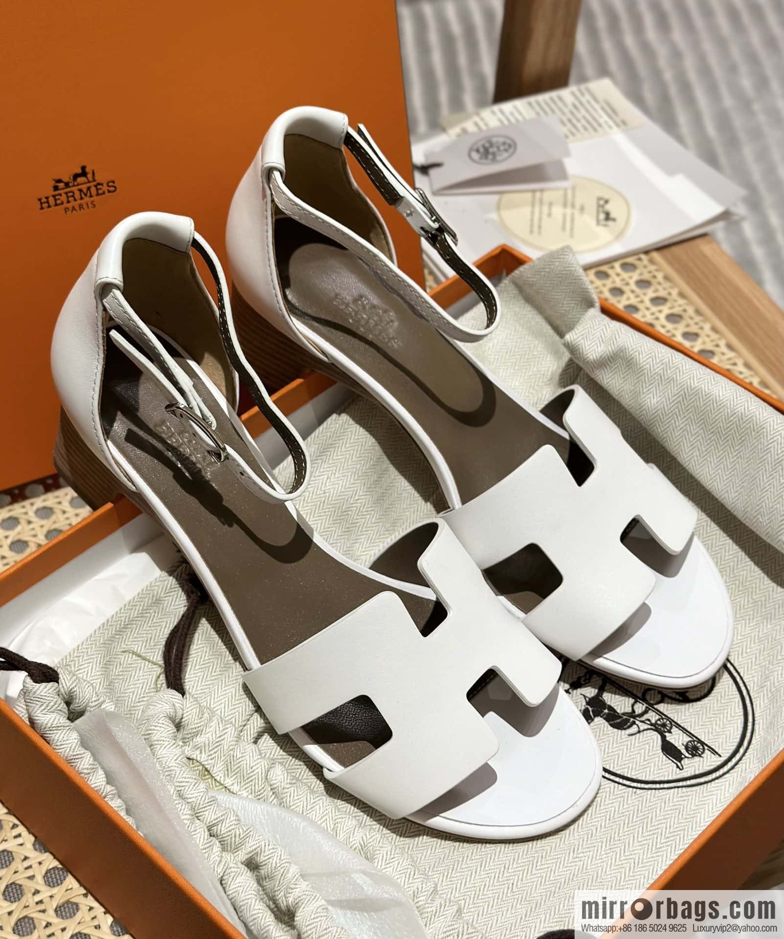 Hermès H high-heeled sandals