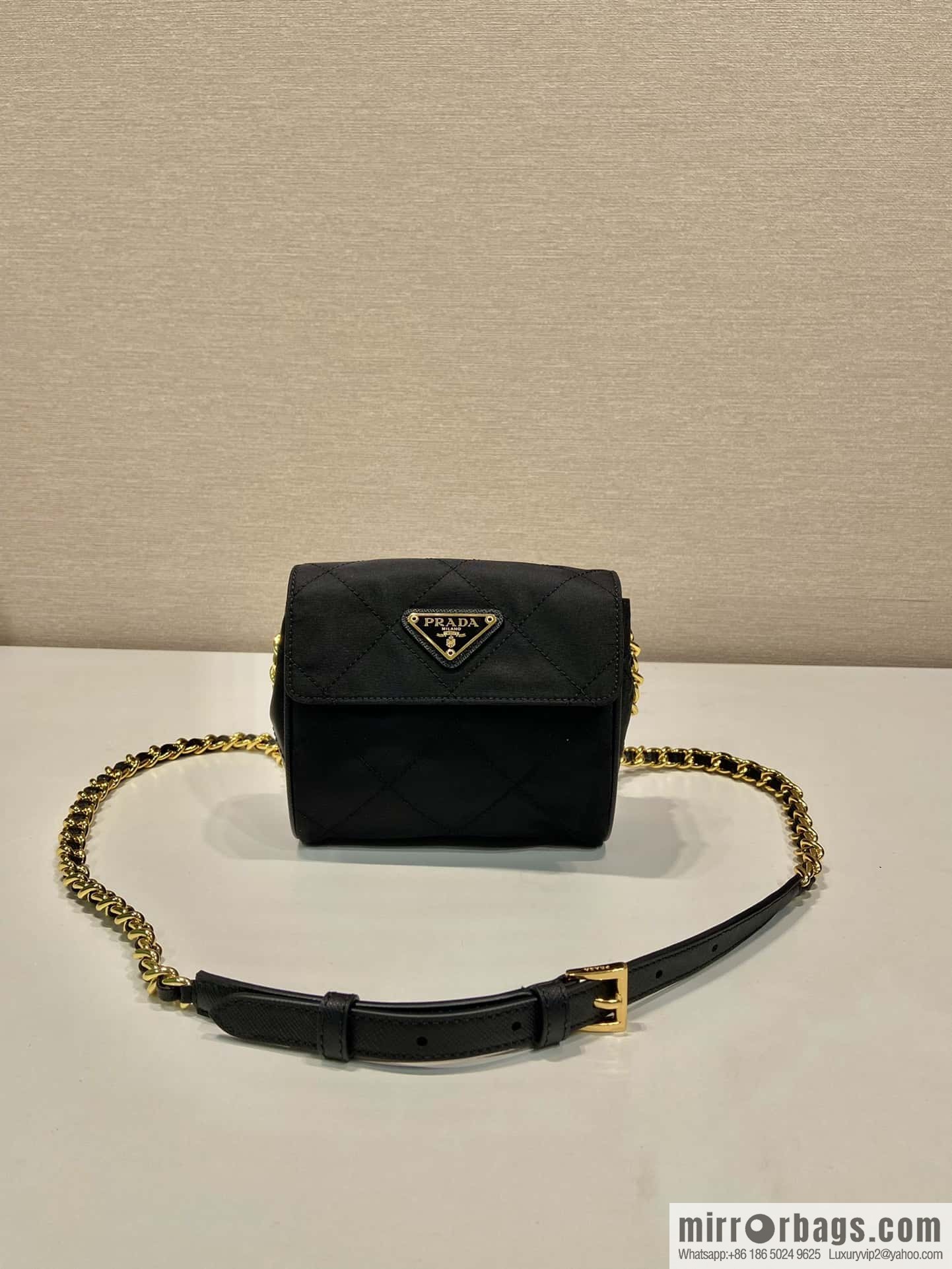 PRADA Vintage chain strap hobo bag 1BD643 mini