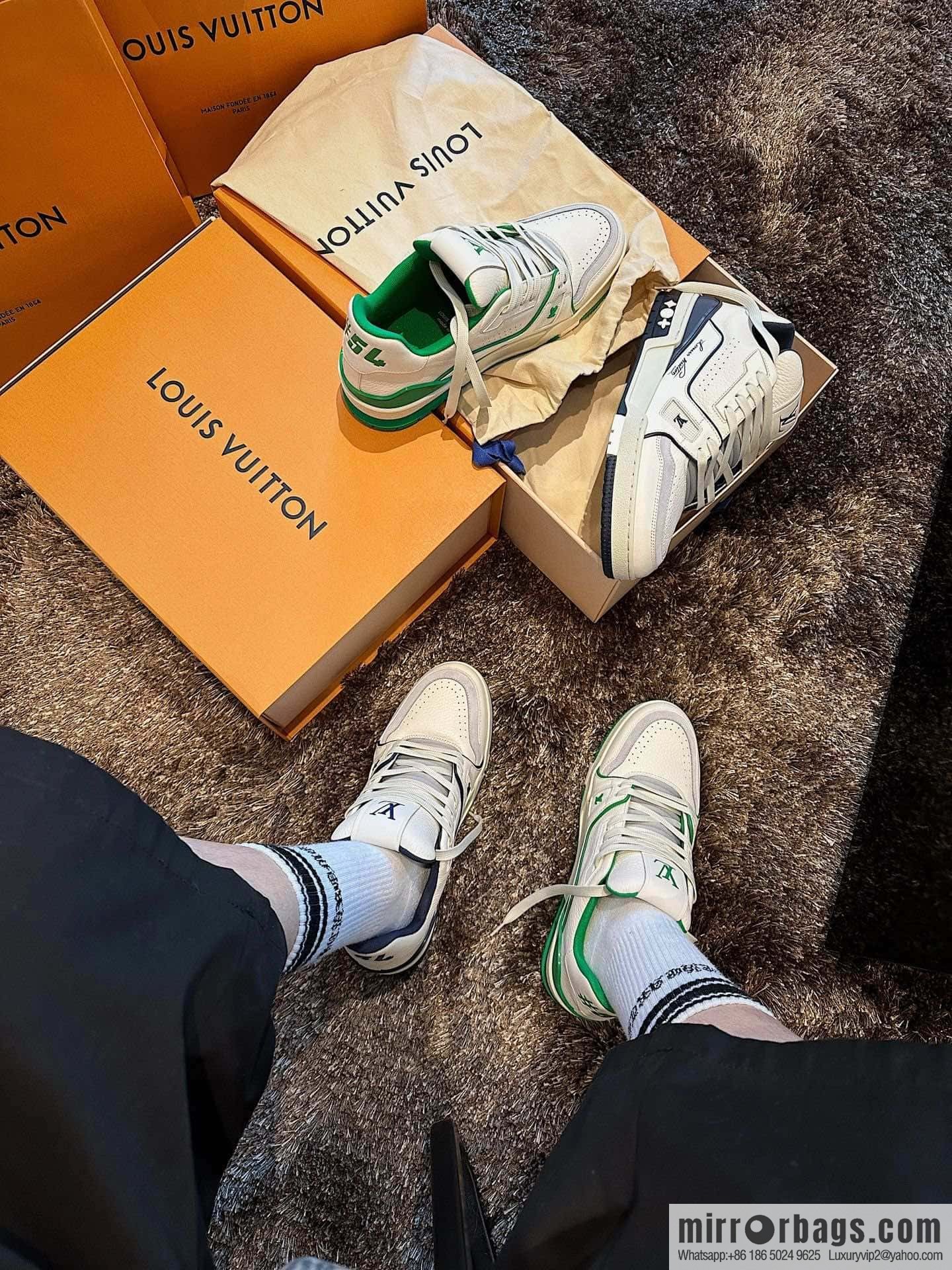 LV/Louis Vuitton, donkey brand 𝐭𝐫𝐚𝐢𝐧𝐞𝐫|𝟐𝟎𝟐𝟑 men's and women's casual sports shoes