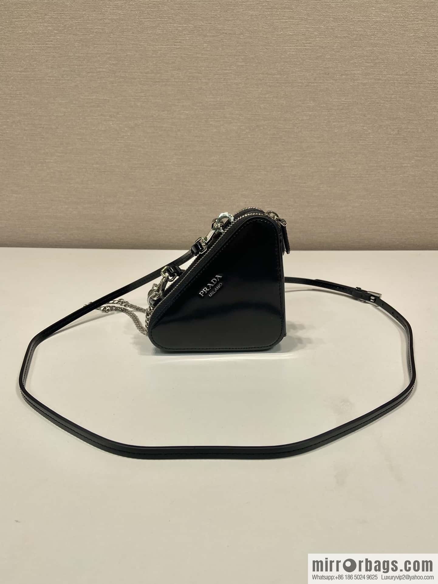 PRADA twin crystal triangle bag 🎉 1NR015 new color 😘 crystal bag
