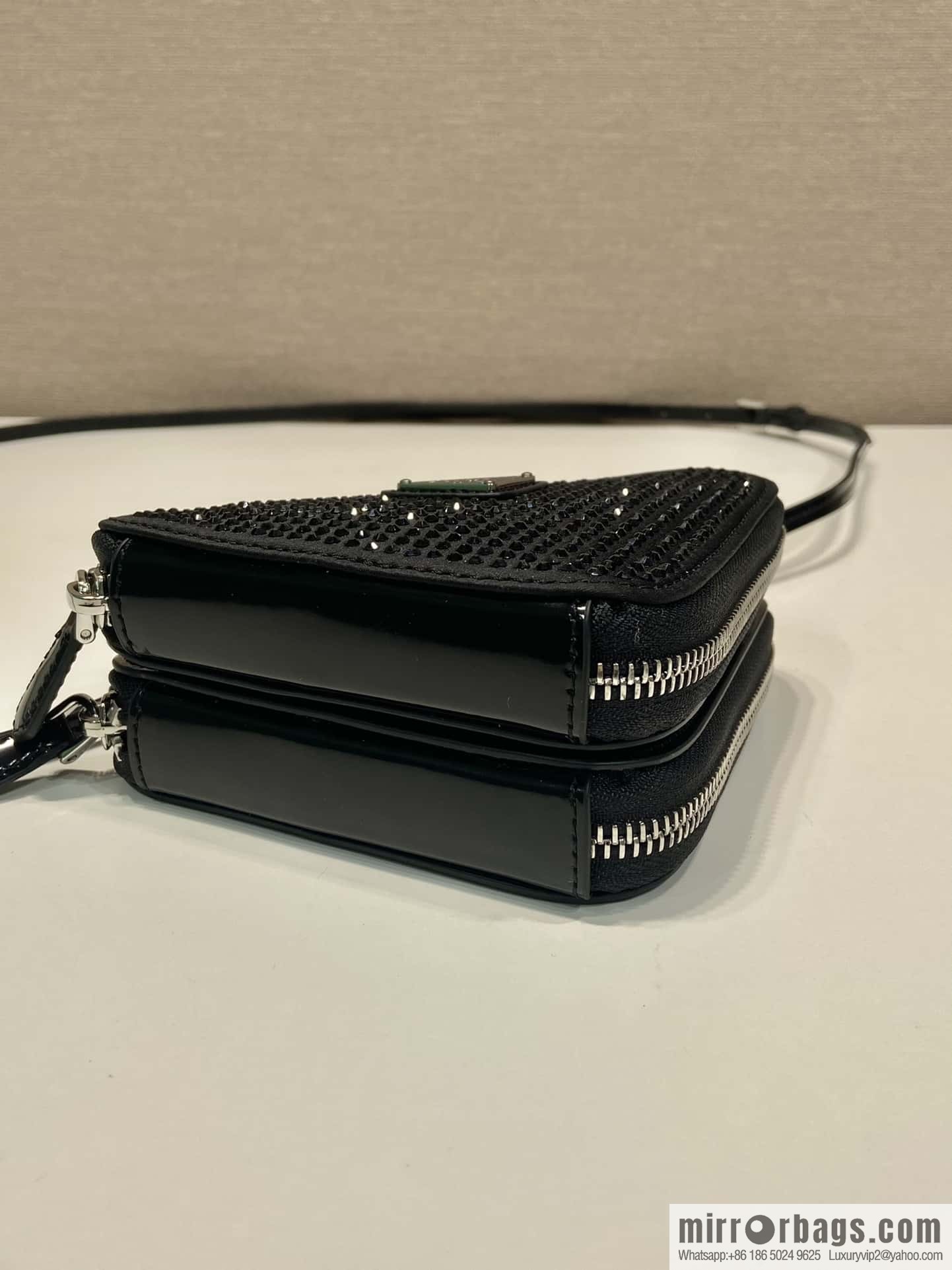 PRADA twin crystal triangle bag 🎉 1NR015 new color 😘 crystal bag
